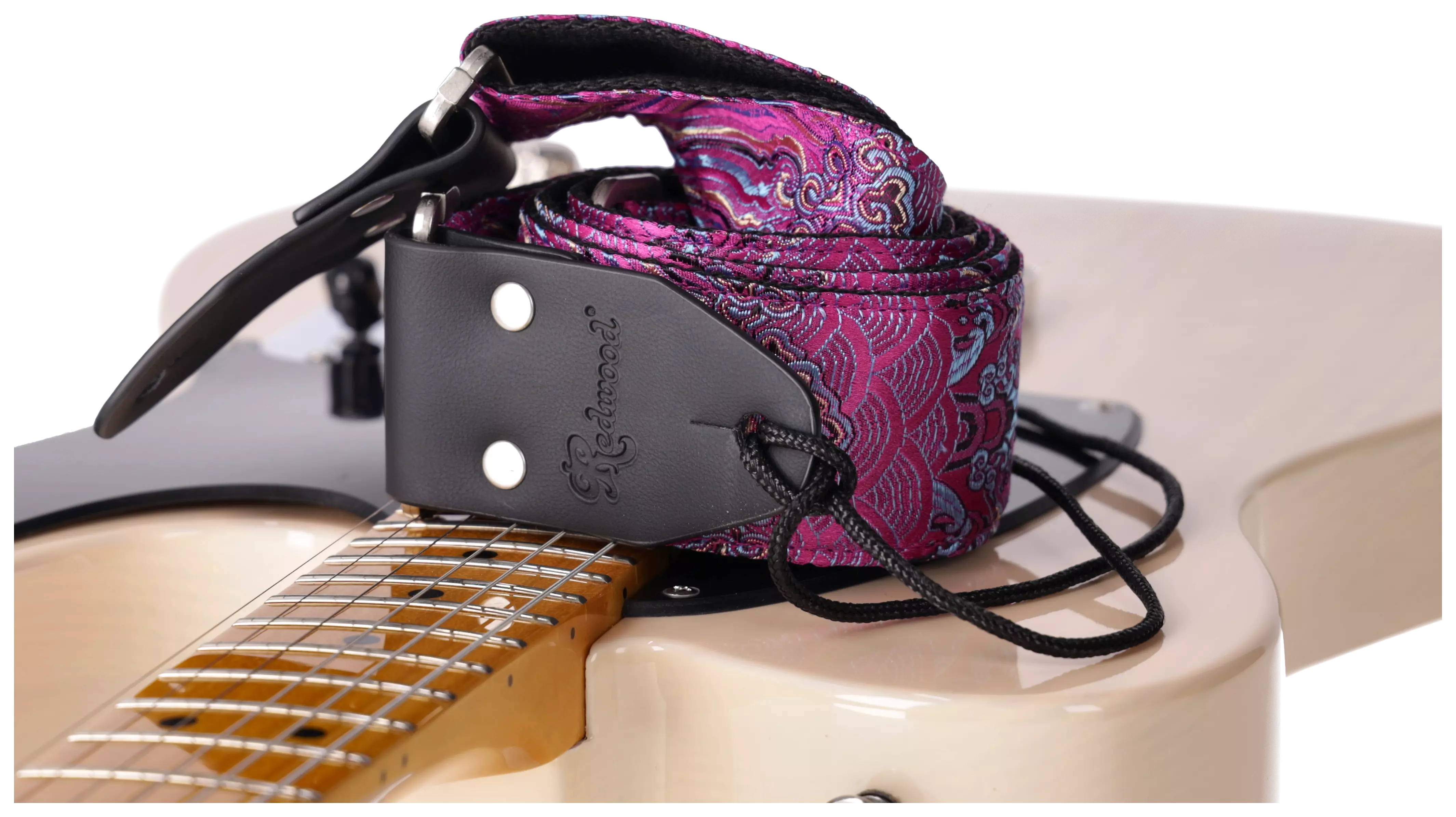 Redwood Instrument Strap Mirage Series - Magenta Rain