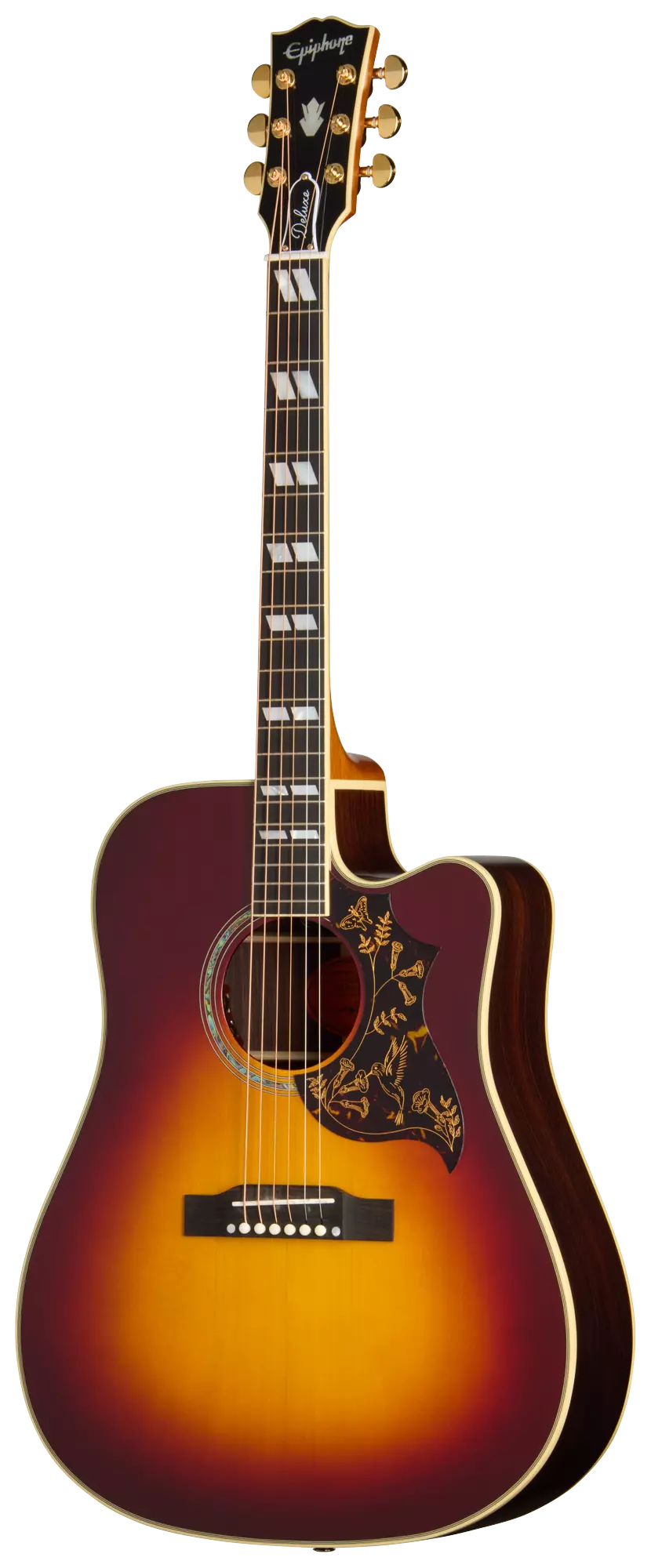 Epiphone Hummingbird Deluxe EC Autumn Burst 2