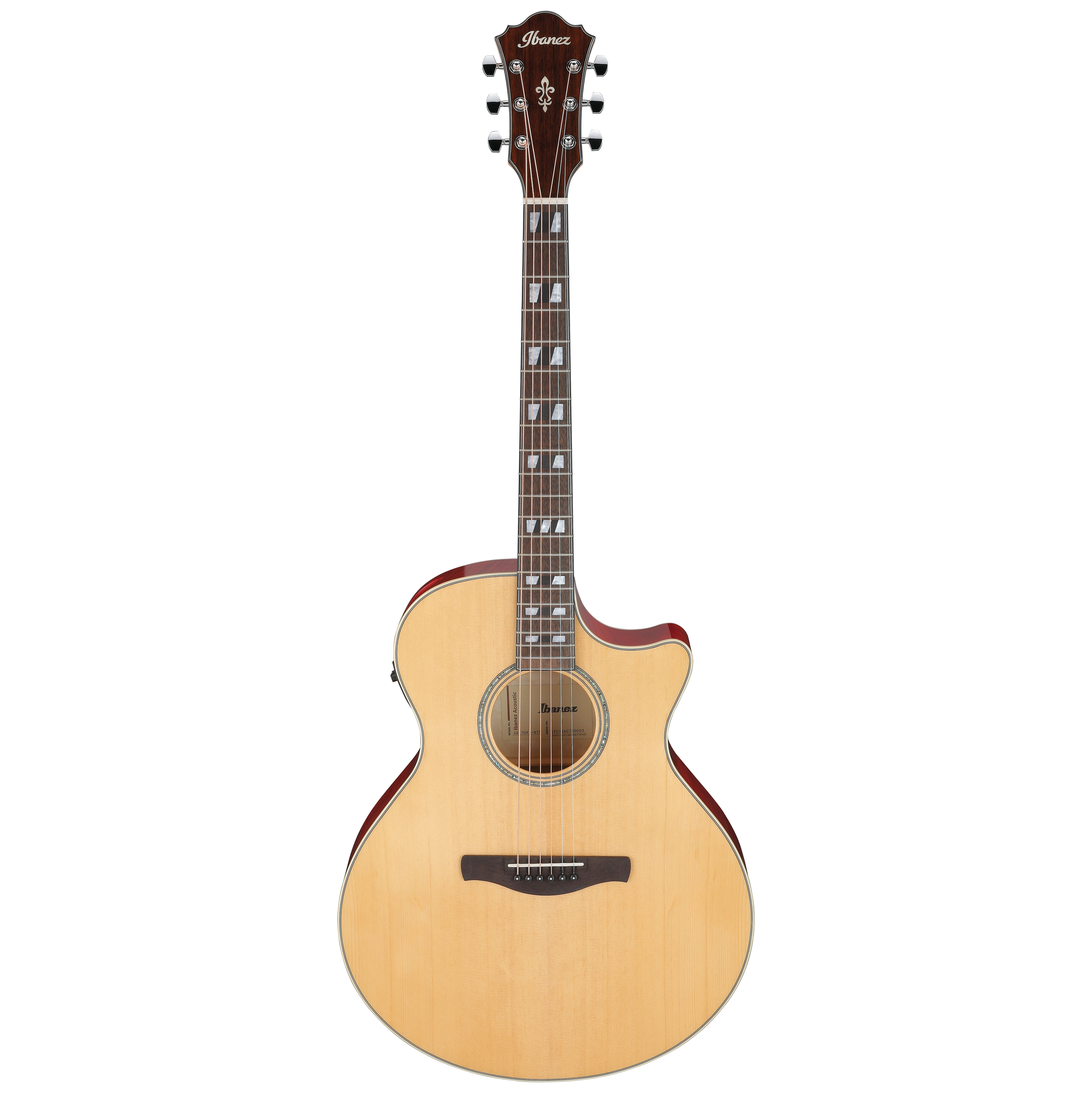 Ibanez AE170-NTR Natural High Gloos Top Red Back & Sides