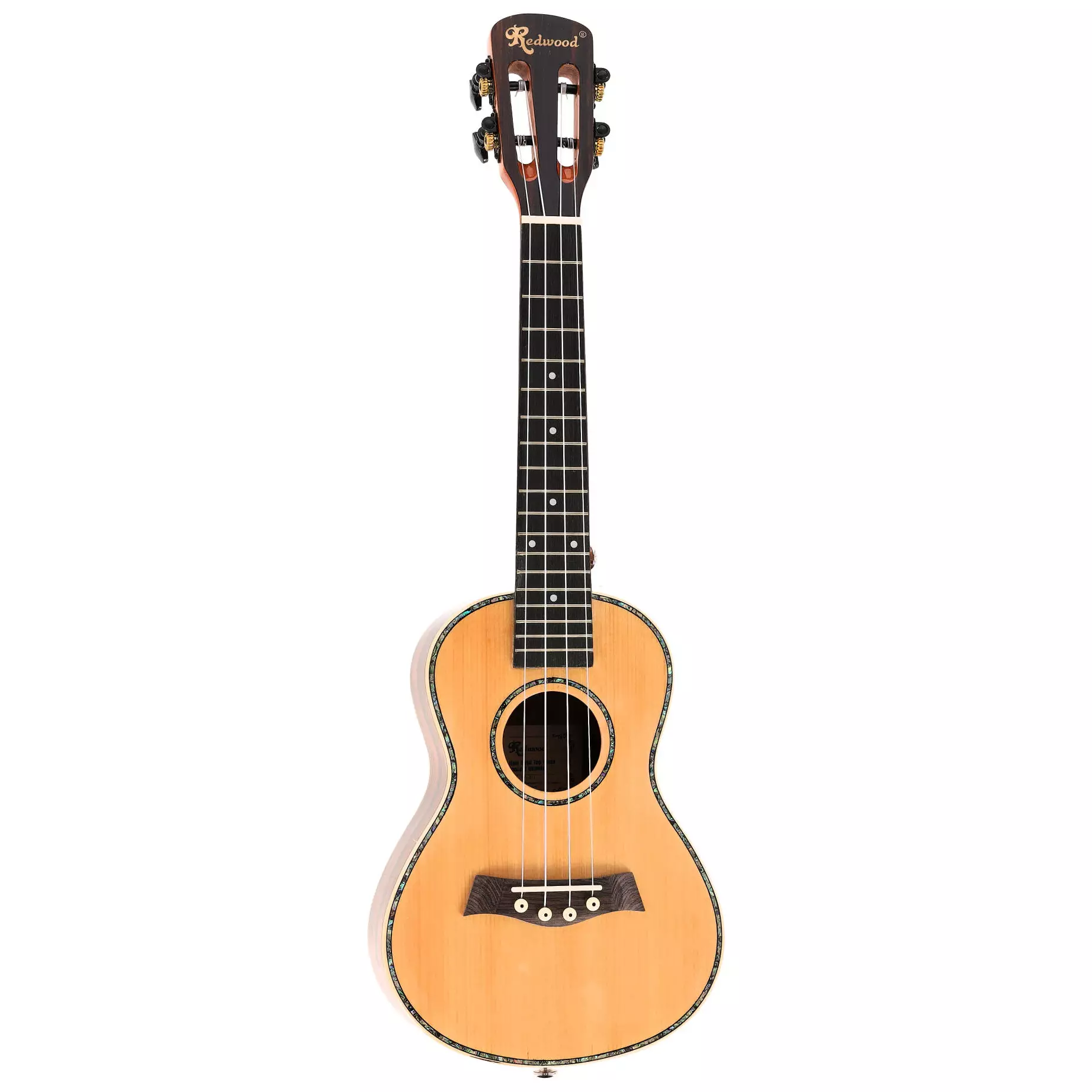 Redwood Halo-Halo Solid Top Gloss Concert Ukulele 7