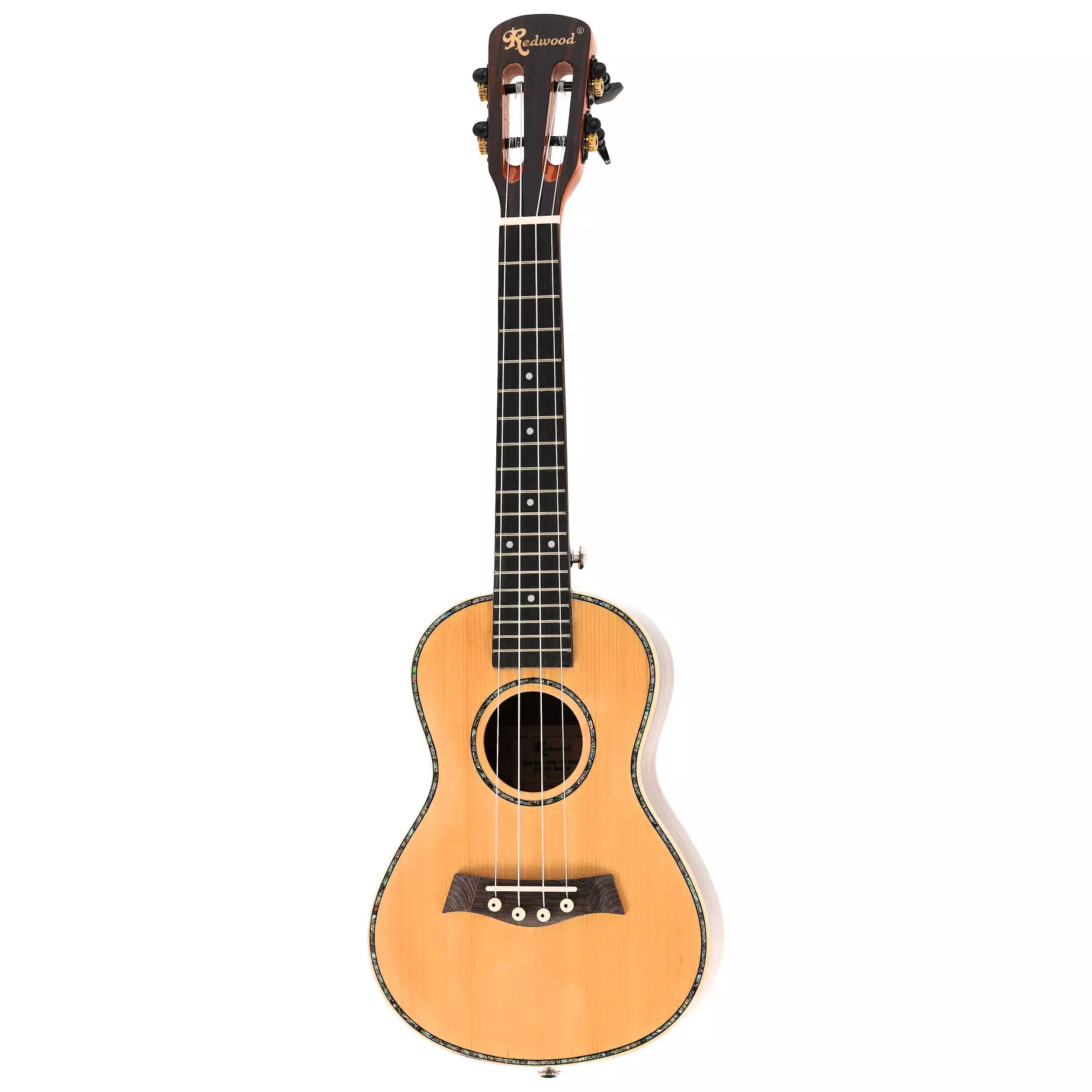 Redwood Halo-Halo Solid Top Gloss Concert Ukulele 6